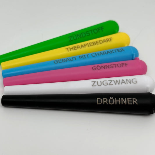 bunte jointhüllen mit statements